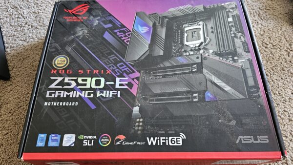 asus rog strix z590e gaming motherboard refurbished